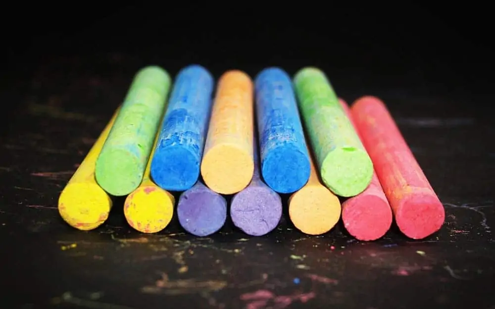 colorful chalk