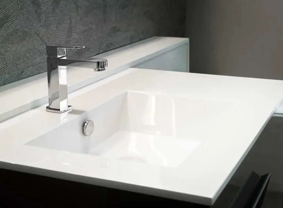 clean bathroom sink