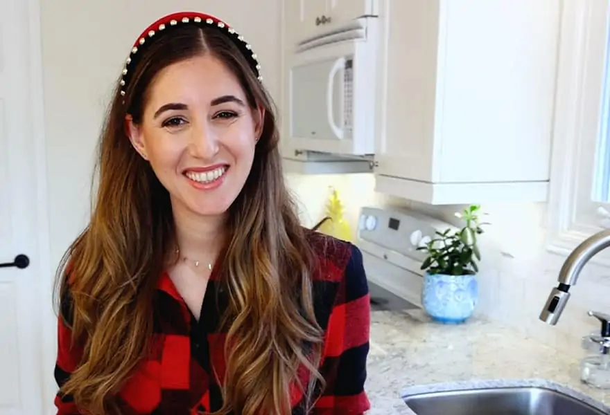 Melissa Maker in her kitchen